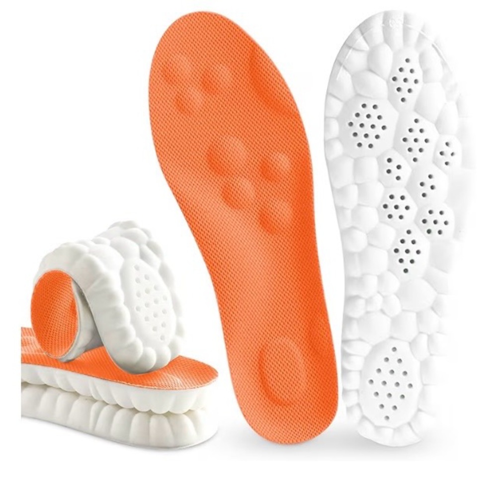 Insoles for Men Women,4D Memory Foam Cloud Insoles with Arch Support. New